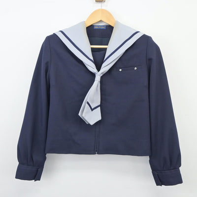 【中古】山梨県 玉穂中学校 女子制服 3点（セーラー服・スカート）sf024647