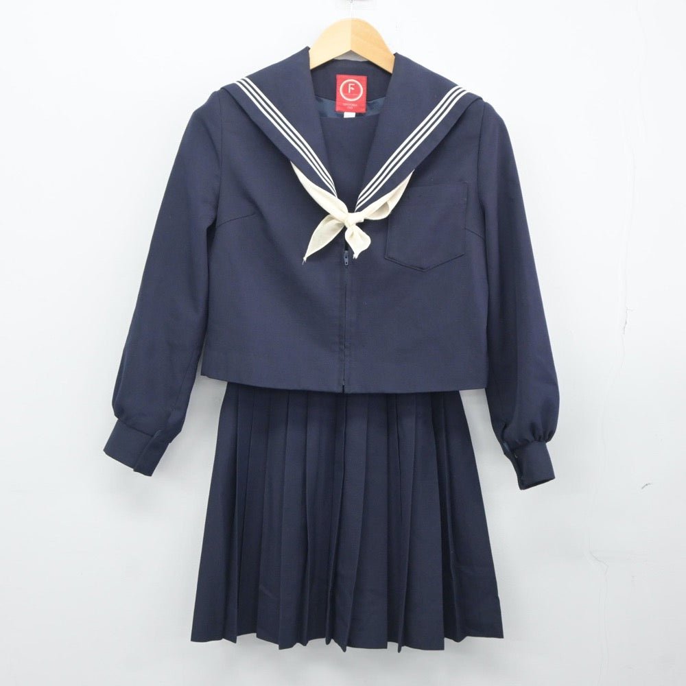 【中古】愛知県 小牧中学校 女子制服 3点（セーラー服・スカート）sf024650