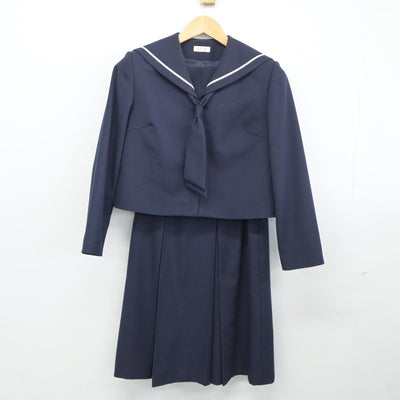 【中古】宮城県 五橋中学校 女子制服 3点（セーラー服・スカート）sf024656