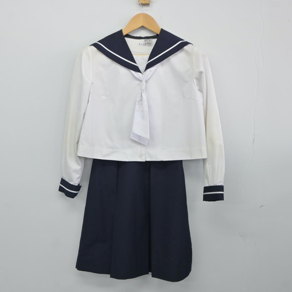 【中古】宮城県 五橋中学校 女子制服 4点（セーラー服・スカート）sf024657