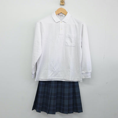 【中古】三重県 橋北中学校 女子制服 3点（シャツ・ズボン・スカート）sf024664