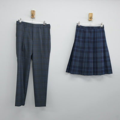 【中古】三重県 橋北中学校 女子制服 3点（シャツ・ズボン・スカート）sf024664