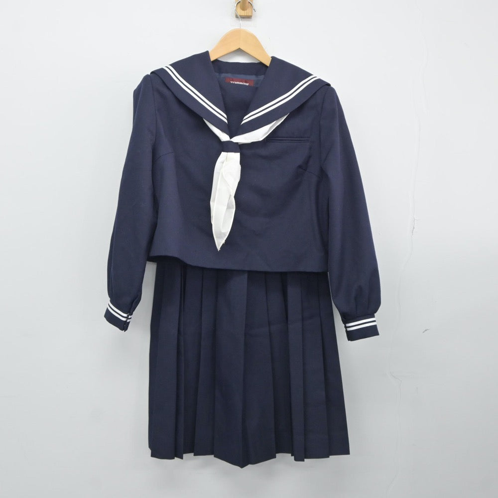 【中古】千葉県 天羽東中学校 女子制服 4点（セーラー服・スカート）sf024683