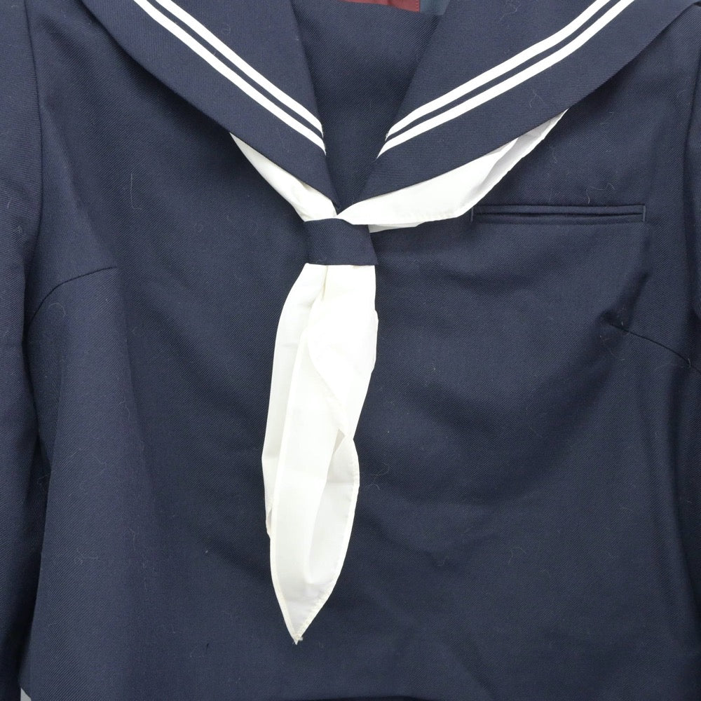 【中古】千葉県 天羽東中学校 女子制服 4点（セーラー服・スカート）sf024683