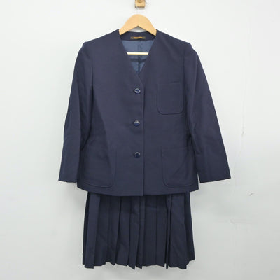 【中古】群馬県 相生中学校 女子制服 2点（ブレザー・スカート）sf024684