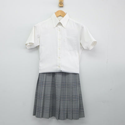 【中古】埼玉県 埼玉栄高等学校 女子制服 2点（シャツ・スカート）sf024686