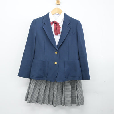 【中古】愛知県 東邦高等学校 女子制服 5点（ブレザー・ベスト・シャツ・スカート）sf024689