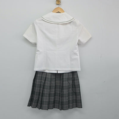 【中古】大阪府 梅花高等学校 女子制服 3点（シャツ・スカート）sf024694