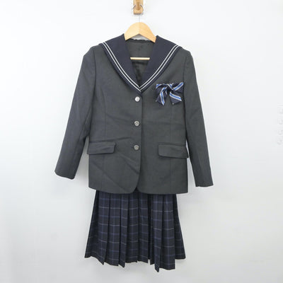 【中古】東京都 中野区立第七中学校 女子制服 2点（セーラー服・スカート）sf024699