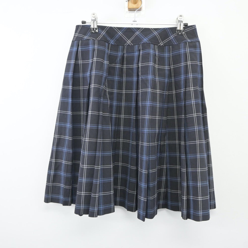 【中古】愛知県 愛知教育大学附属高等学校 女子制服 4点（シャツ・ニットベスト・スカート）sf024708