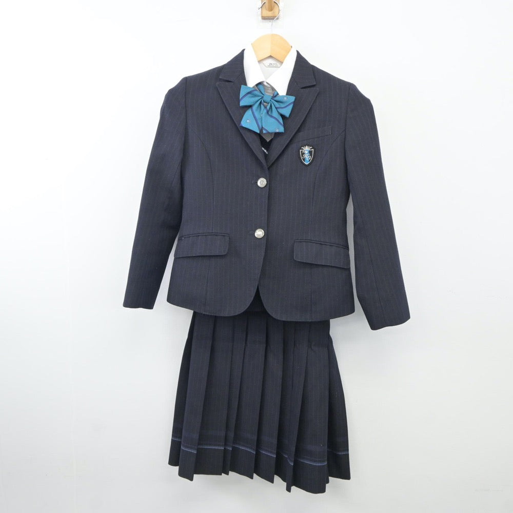 【中古】大阪府 東大谷高等学校 女子制服 5点（ブレザー・シャツ・ニット・スカート）sf024710