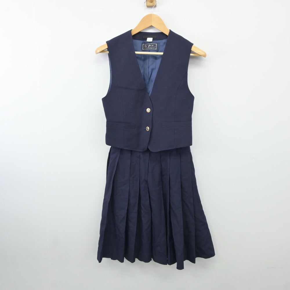 【中古】埼玉県 埼玉県立鷲宮高等学校 女子制服 3点（ブレザー・ベスト・スカート）sf024714