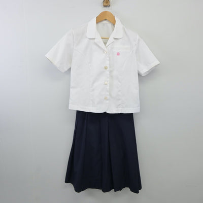 【中古】奈良県 奈良県立桜井高等学校 女子制服 2点（シャツ・スカート）sf024717