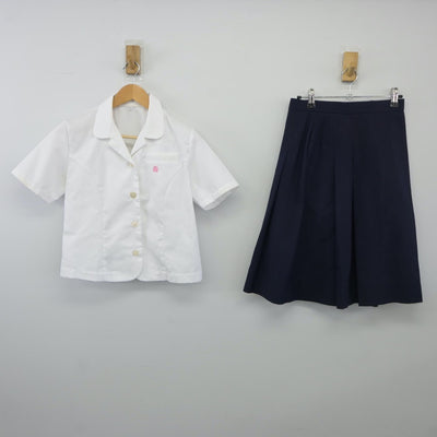 【中古】奈良県 奈良県立桜井高等学校 女子制服 2点（シャツ・スカート）sf024717