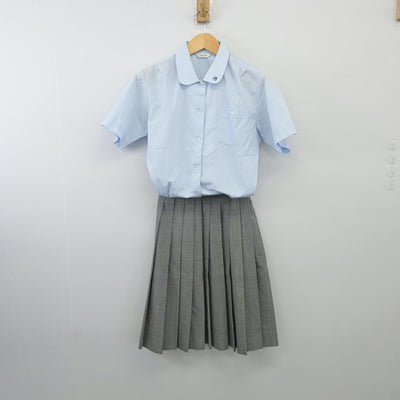 【中古】東京都 東京都立第四商業高等学校 女子制服 3点（シャツ・ベスト・スカート）sf024724