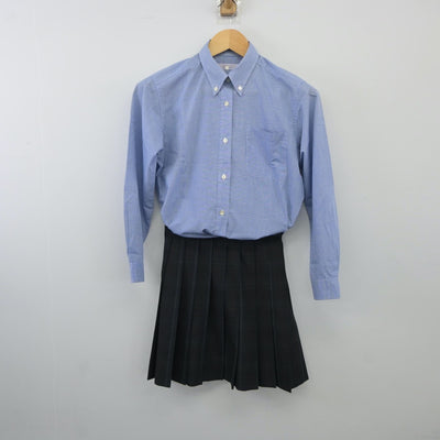 【中古】福島県 福島県立郡山東高等学校 女子制服 2点（シャツ・スカート）sf024740