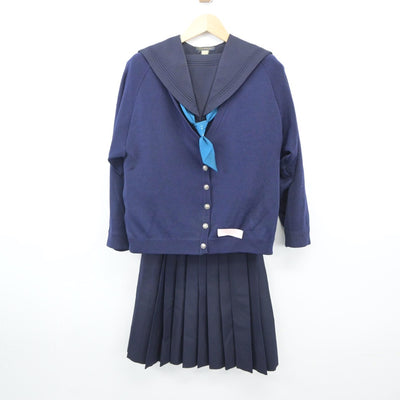 【中古】大阪府 大谷高等学校 女子制服 3点（セーラー服・ニット・スカート）sf024741