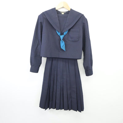 【中古】大阪府 大谷高等学校 女子制服 3点（セーラー服・ニット・スカート）sf024741