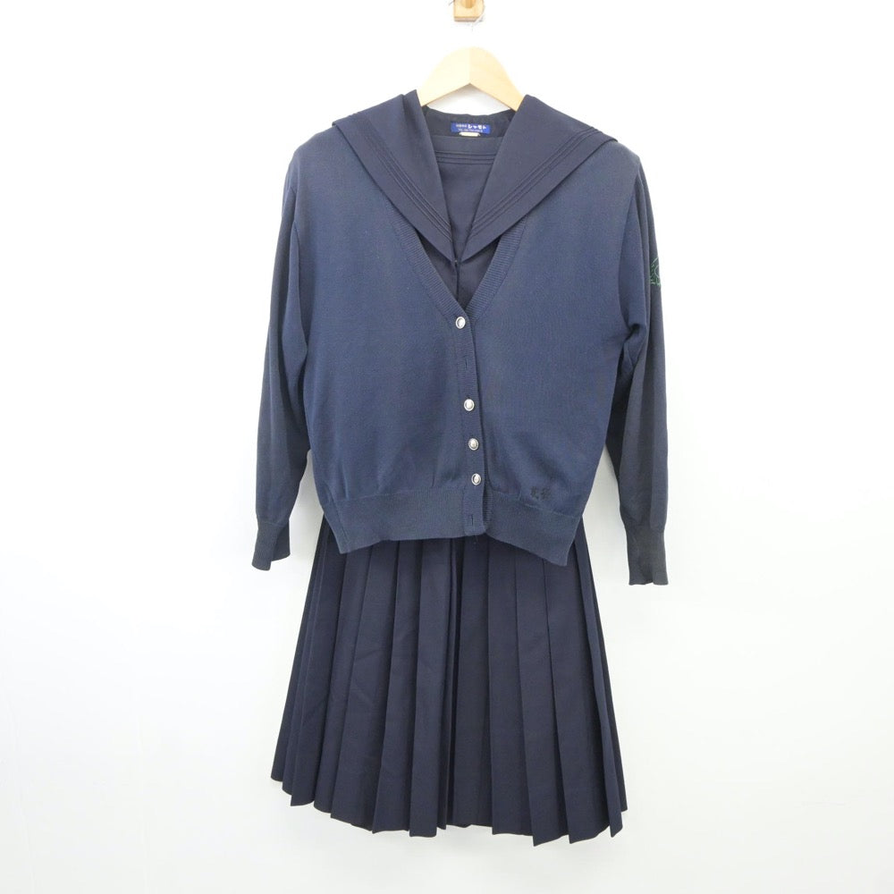 【中古】大阪府 大谷高等学校 女子制服 3点（セーラー服・ニット・スカート）sf024742