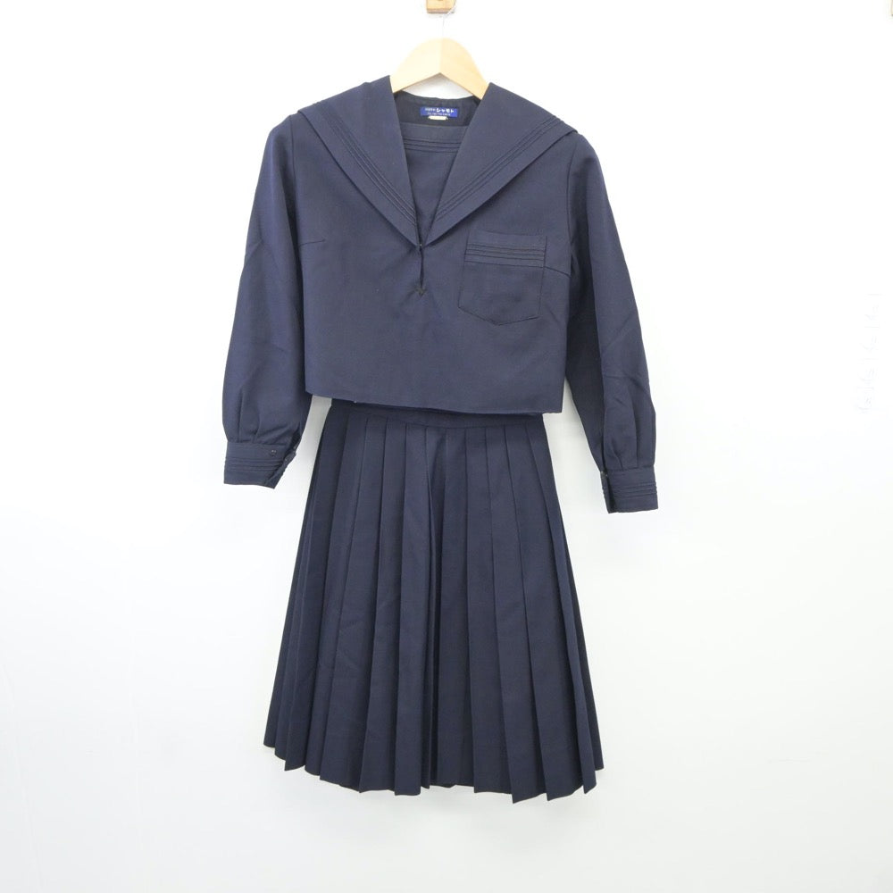 【中古】大阪府 大谷高等学校 女子制服 3点（セーラー服・ニット・スカート）sf024742