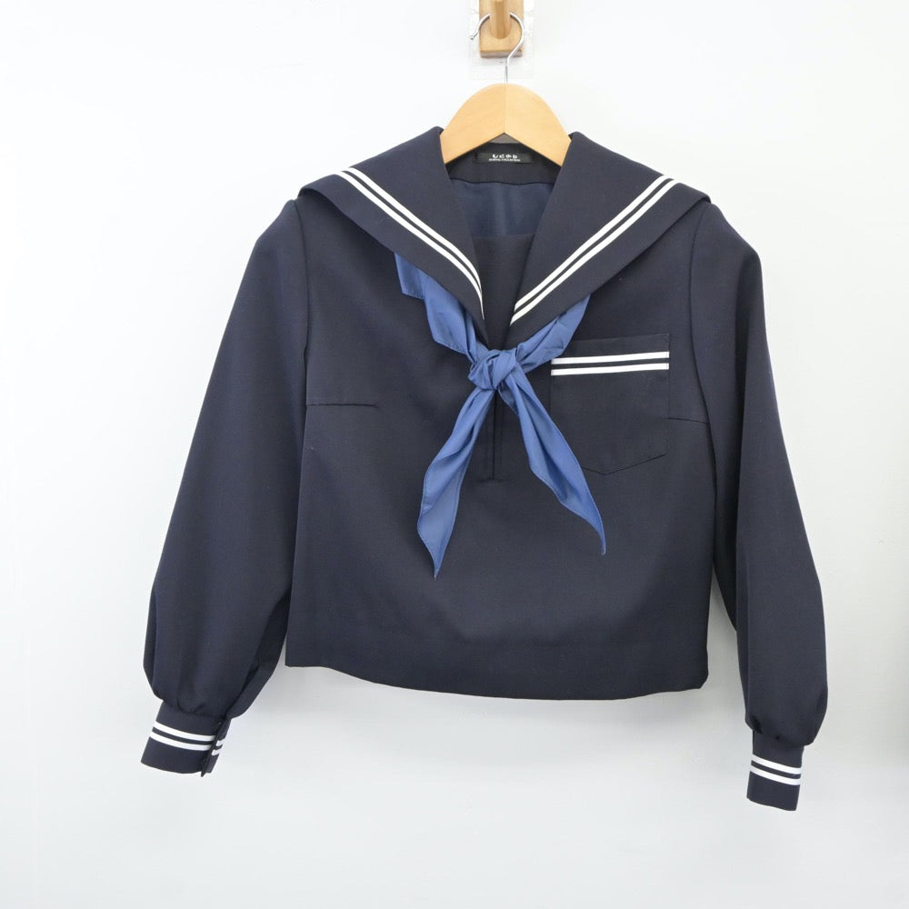 【中古】静岡県 沼津市立原中学校 女子制服 3点（セーラー服・スカート）sf024746