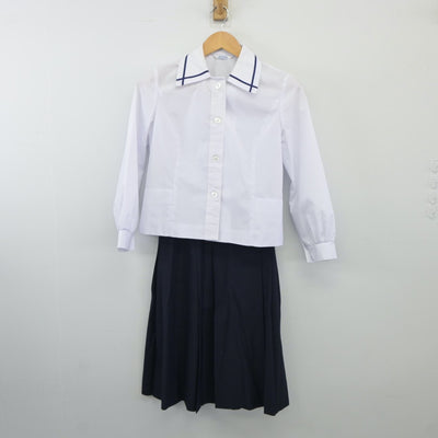 【中古】静岡県 沼津市立原中学校 女子制服 3点（シャツ・スカート）sf024747