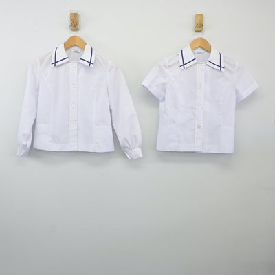 【中古】静岡県 沼津市立原中学校 女子制服 2点（シャツ）sf024748