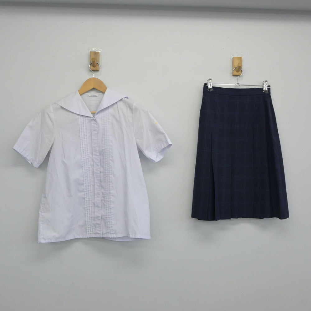 【中古】神奈川県 東海大学附属相模高等学 女子制服 2点（シャツ・スカート）sf024755