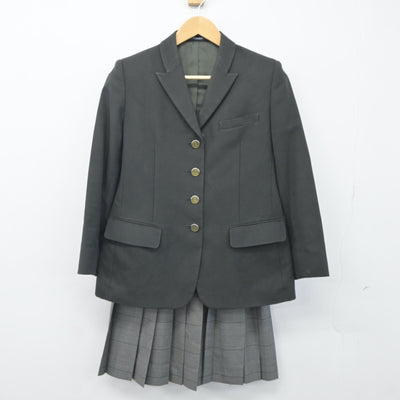 【中古】長崎県 諫早東高等学校 女子制服 2点（ブレザー・スカート）sf024757