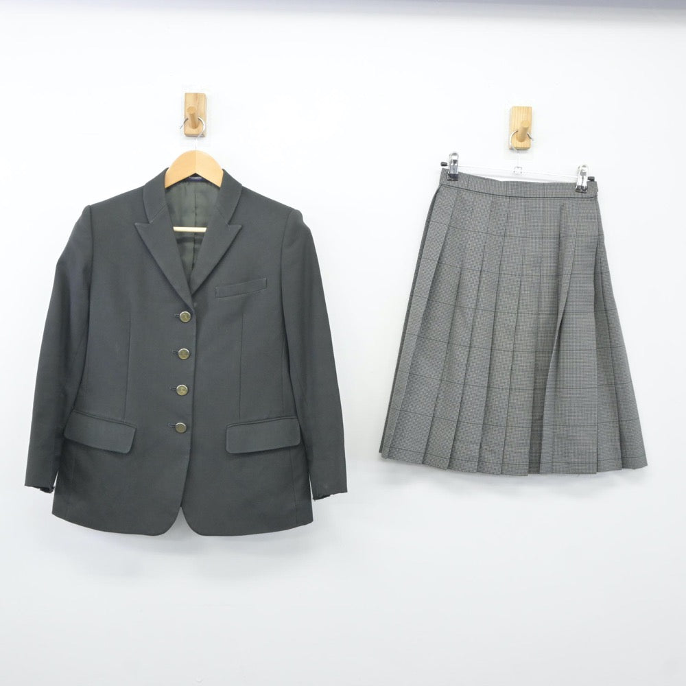 【中古】長崎県 諫早東高等学校 女子制服 2点（ブレザー・スカート）sf024757