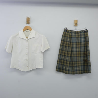 【中古】長崎県 諫早東高等学校 女子制服 3点（シャツ・シャツ・スカート）sf024758