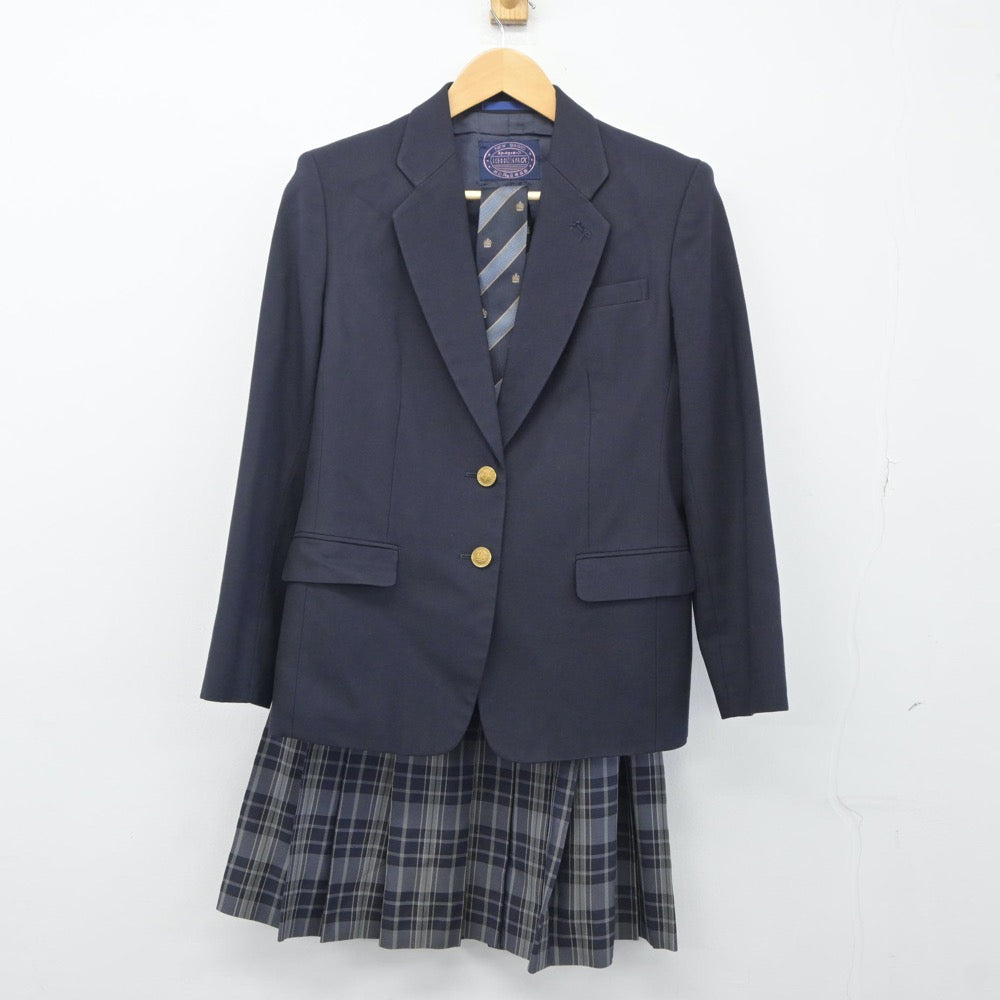 【中古】神奈川県 みなと総合高等学校 女子制服 3点（ブレザー・スカート）sf024759