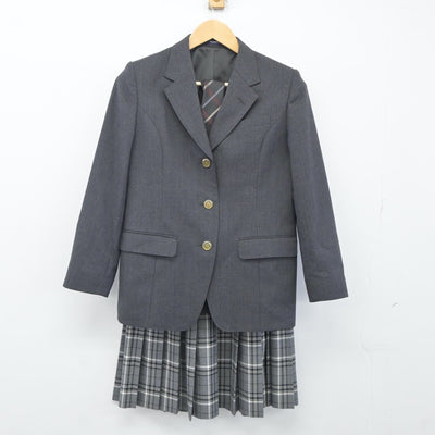 【中古】北海道 清水高等学校 女子制服 3点（ブレザー・スカート）sf024761