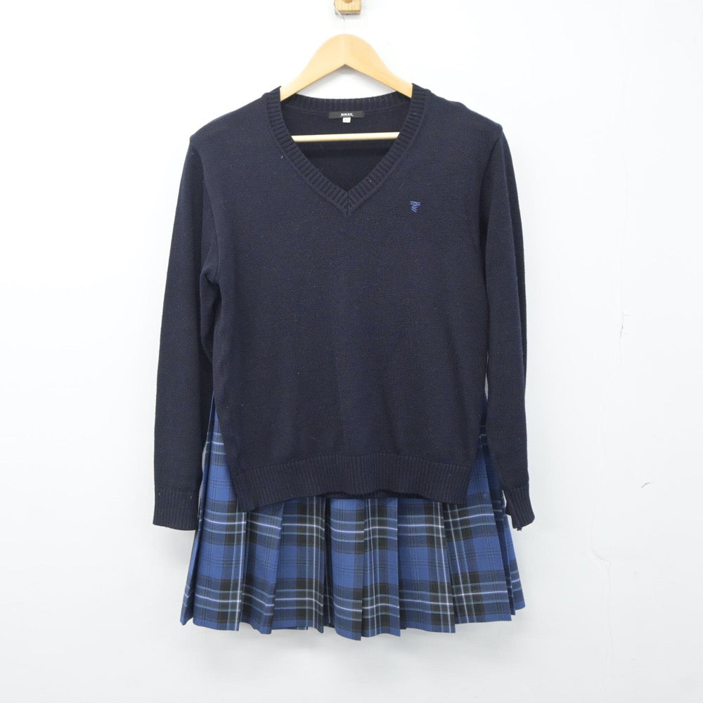 【中古】北海道 東海大学札幌附属高等学校 女子制服 4点（ブレザー・ニット・スカート）sf024762