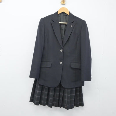 【中古】神奈川県 日本大学藤沢高等学校 女子制服 3点（ブレザー・ニット・スカート）sf024765