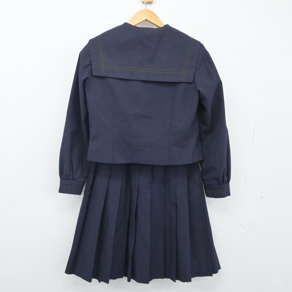 【中古】福島県 郡山商業高等学校 女子制服 3点（セーラー服・シャツ・スカート）sf024780