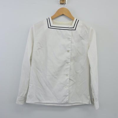 【中古】福島県 郡山商業高等学校 女子制服 3点（セーラー服・シャツ・スカート）sf024780