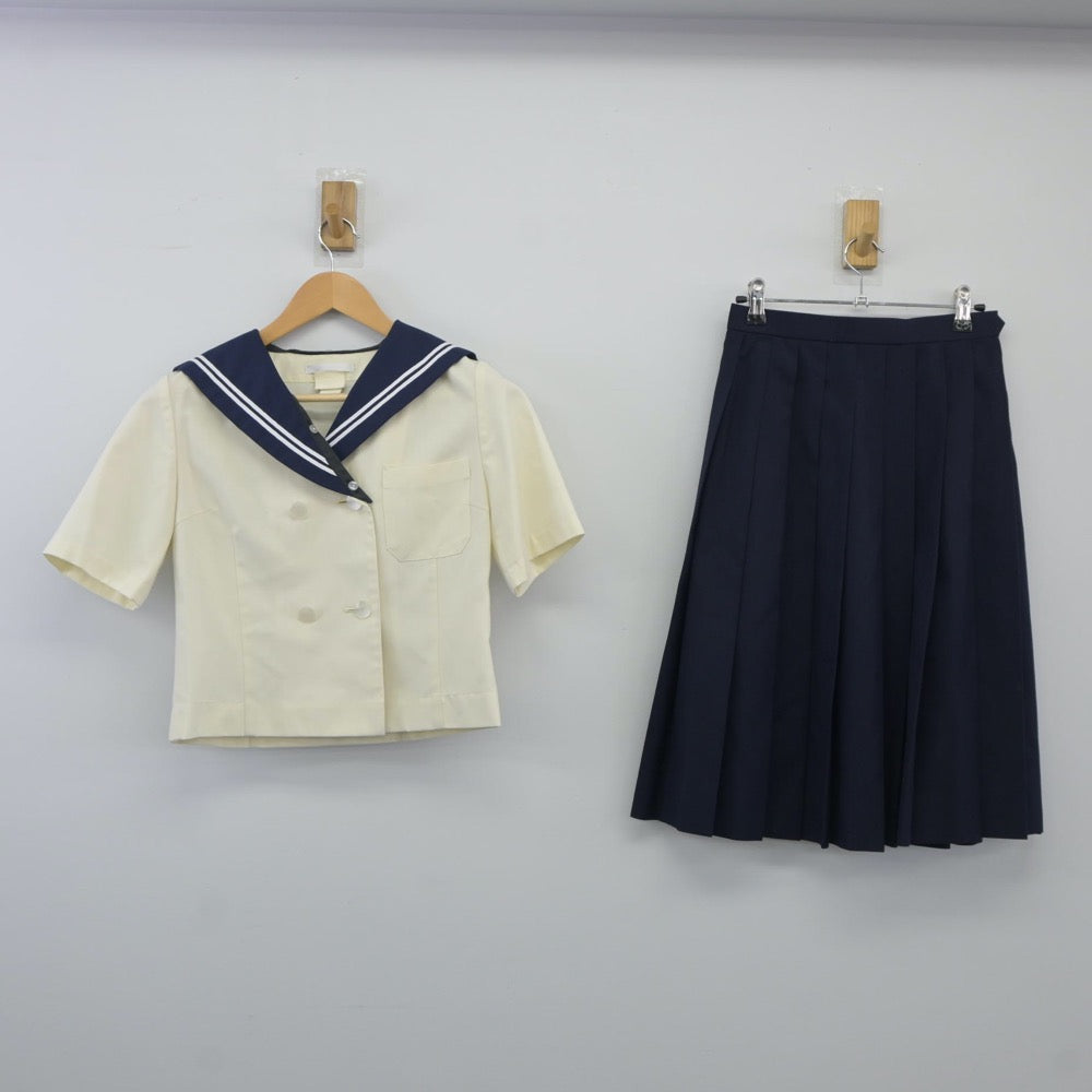 中古制服】福島県 郡山商業高等学校 女子制服 2点(セーラー服 中古制服】福島県 郡山商業高等学校 女子制服 2点(セーラー服