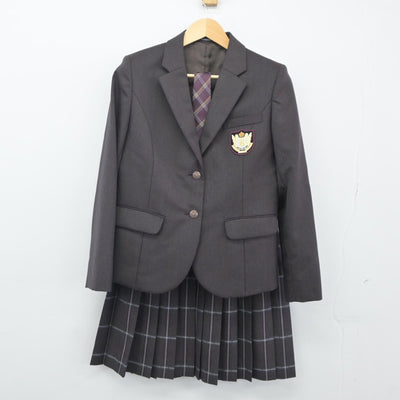 【中古】秋田県 秋田令和高等学校 女子制服 3点（ブレザー・スカート）sf024784