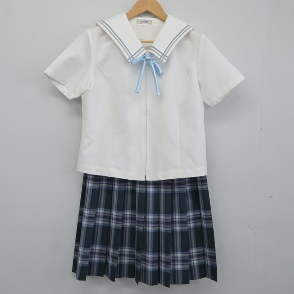 【中古制服】秋田県 秋田令和高等学校 女子制服 3点（セーラー服 