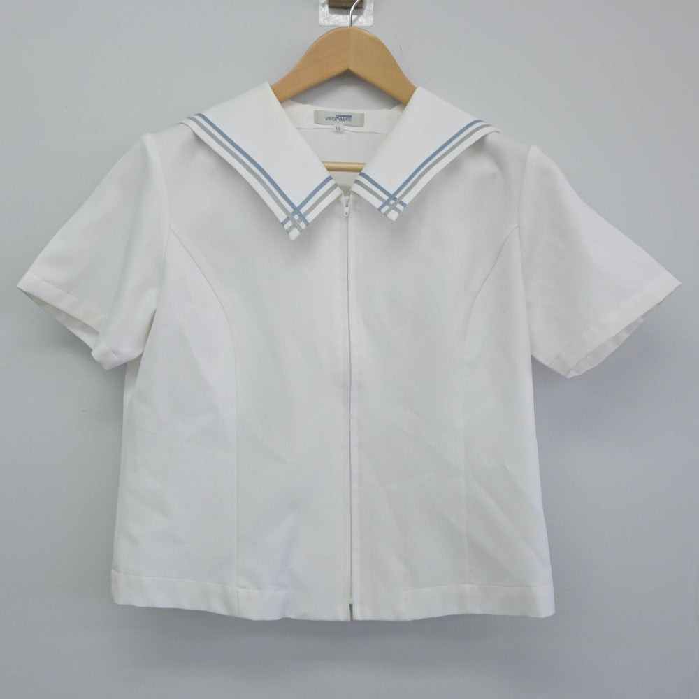 【中古】秋田県 秋田令和高等学校 女子制服 2点（セーラー服・ニットベスト）sf024786