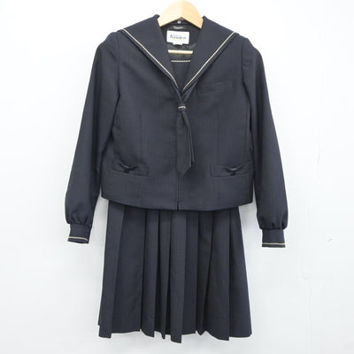 【中古】埼玉県 西武台新座中学校 女子制服 3点（セーラー服・スカート）sf024787