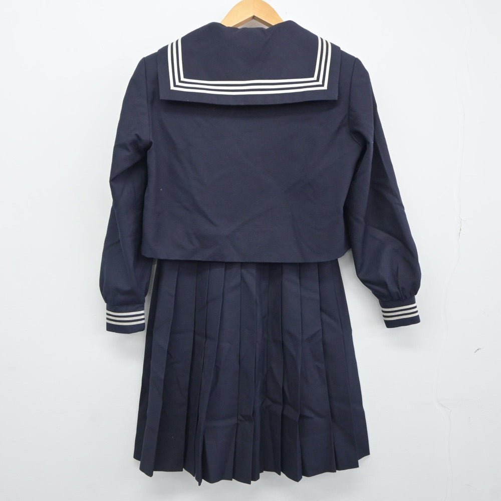 【中古】広島県 広島皆実高等学校 女子制服 3点（セーラー服・スカート）sf024797