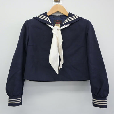 【中古】広島県 広島皆実高等学校 女子制服 3点（セーラー服・スカート）sf024797