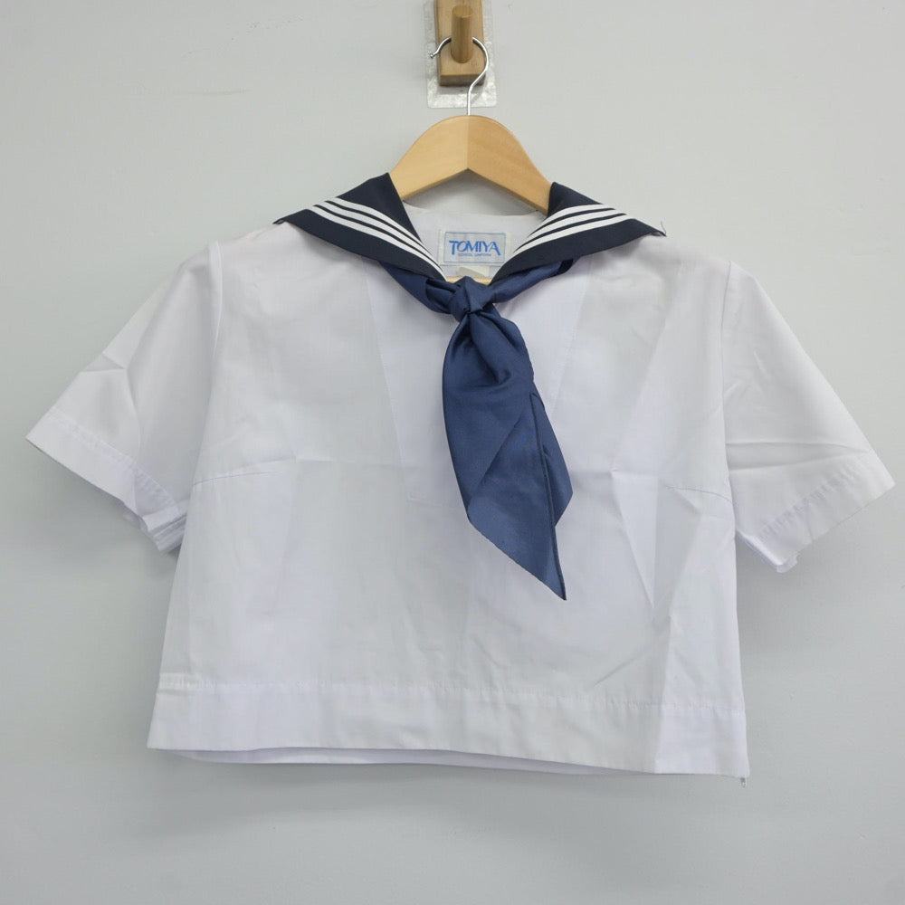 【中古】広島県 広島皆実高等学校 女子制服 3点（セーラー服）sf024798