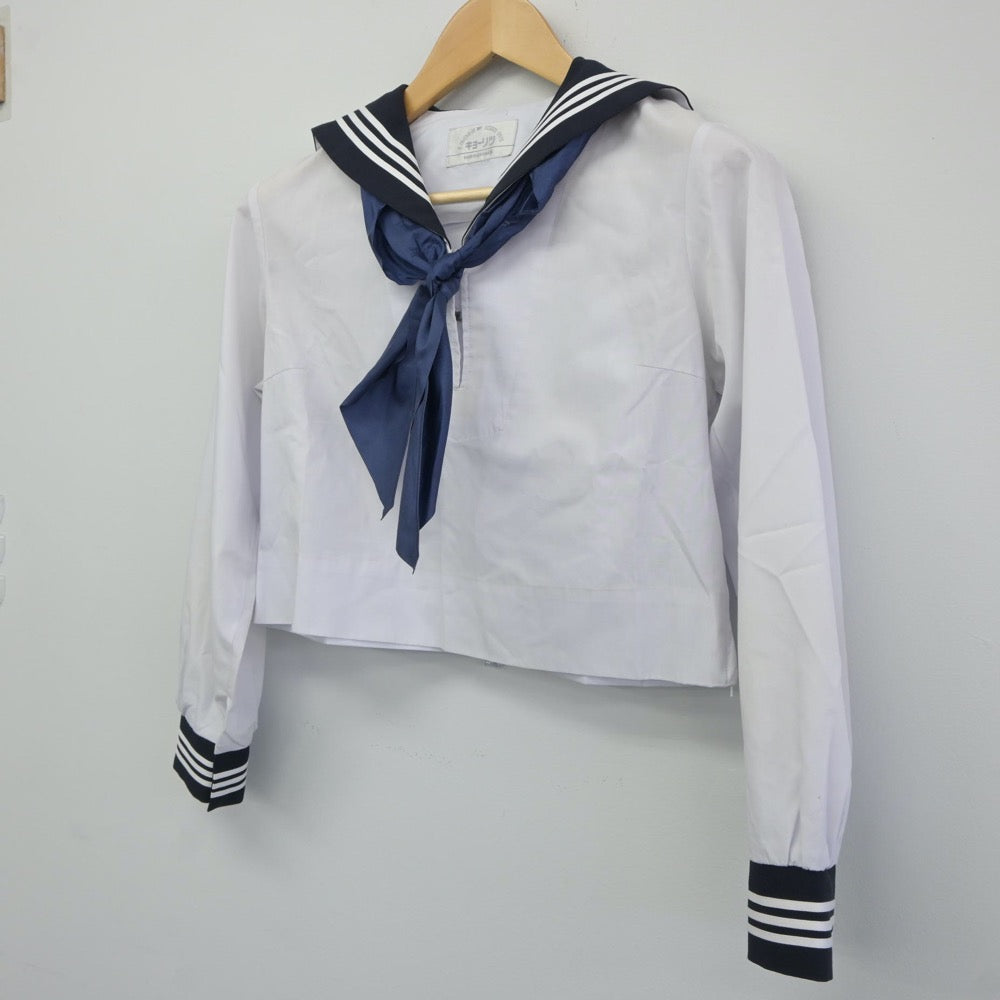 【中古】広島県 広島皆実高等学校 女子制服 2点（セーラー服）sf024799