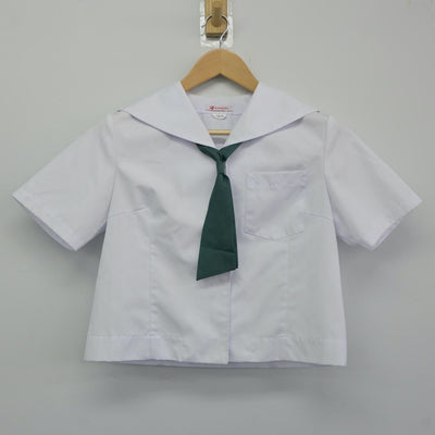 【中古】福島県 東北中学校 女子制服 3点（セーラー服・スカート）sf024809