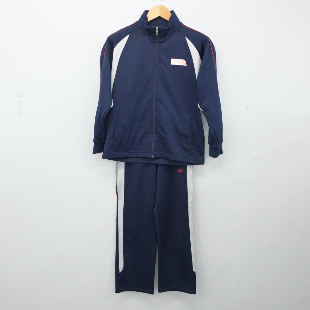 【中古】京都府 京都文教高等学校 女子制服 2点（ジャージ 上・ジャージ 下）sf024817