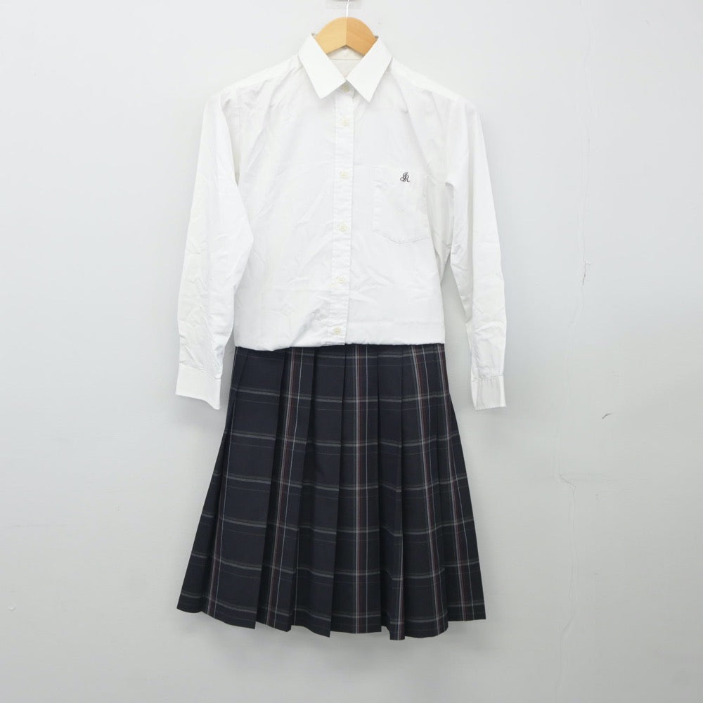 【中古】京都府 城南菱創高等学校 女子制服 3点（シャツ・スカート）sf024819