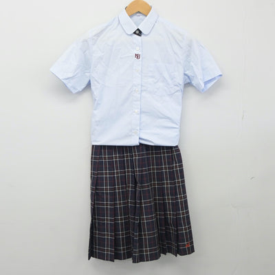 【中古】岐阜県 大垣日大高等学校 女子制服 3点（シャツ・スカート）sf024827